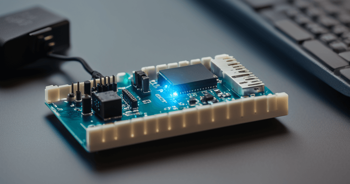 A single LED glowing on an Arduino Uno, lit over USB by a button in Godot running on the connected desktop.